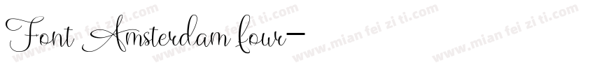 Font Amsterdam four字体转换